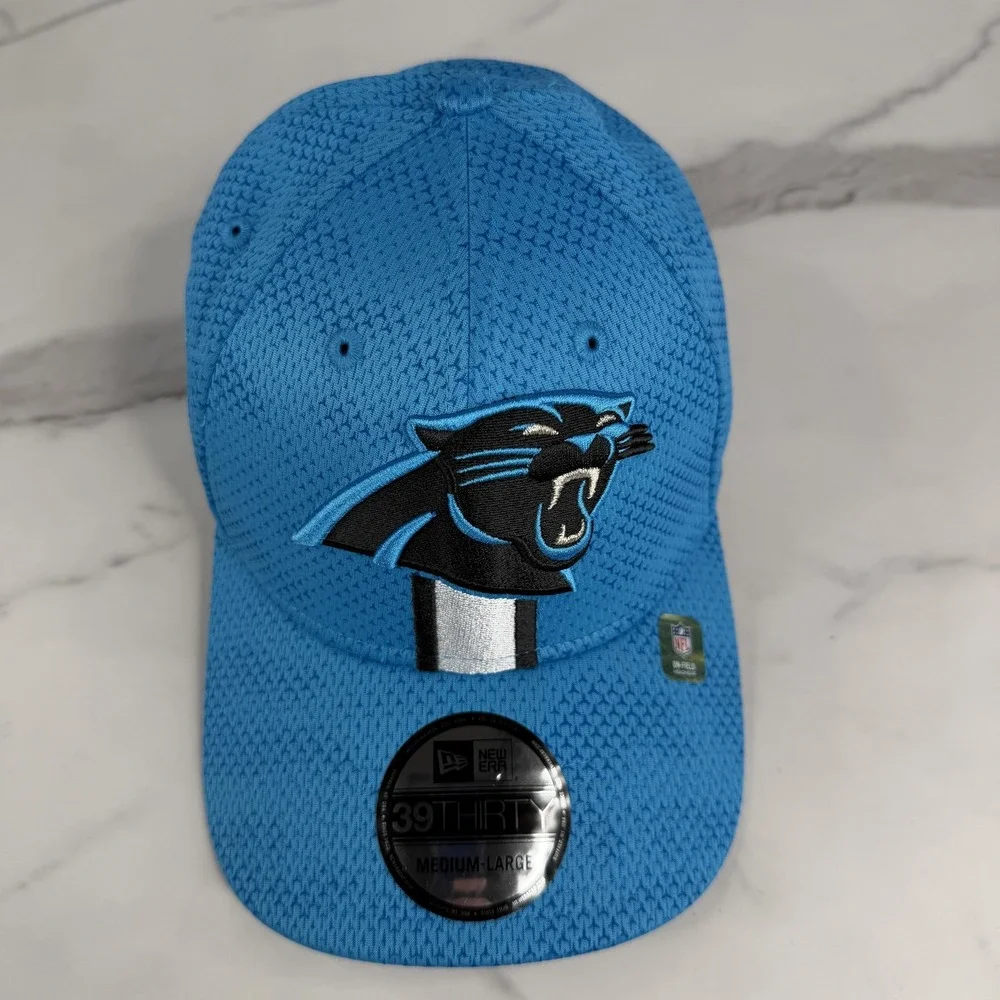 Carolina Panthers Hat Cap Fitted Mens Large‎ Blue NFL Football 39THIRTY M/L